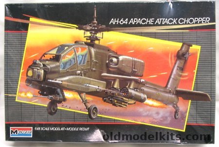 Monogram 1/48 AH-64 Apache Attack Chopper, 5443 plastic model kit